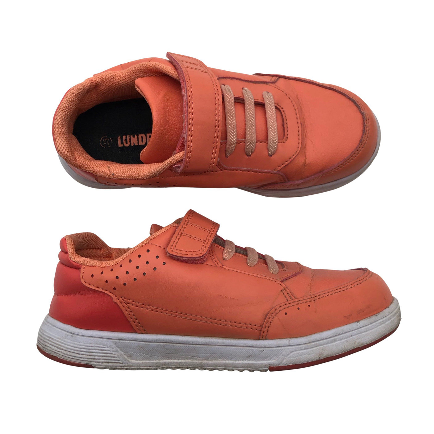 Unisex Lundeberg - Casual sneakers, size 33 - Orange (1)