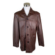 Unisex Handmade - Leather jacket, size M - Brown ()