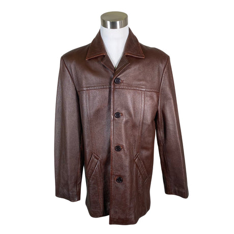 Unisex Handmade - Leather jacket, size M - Brown ()