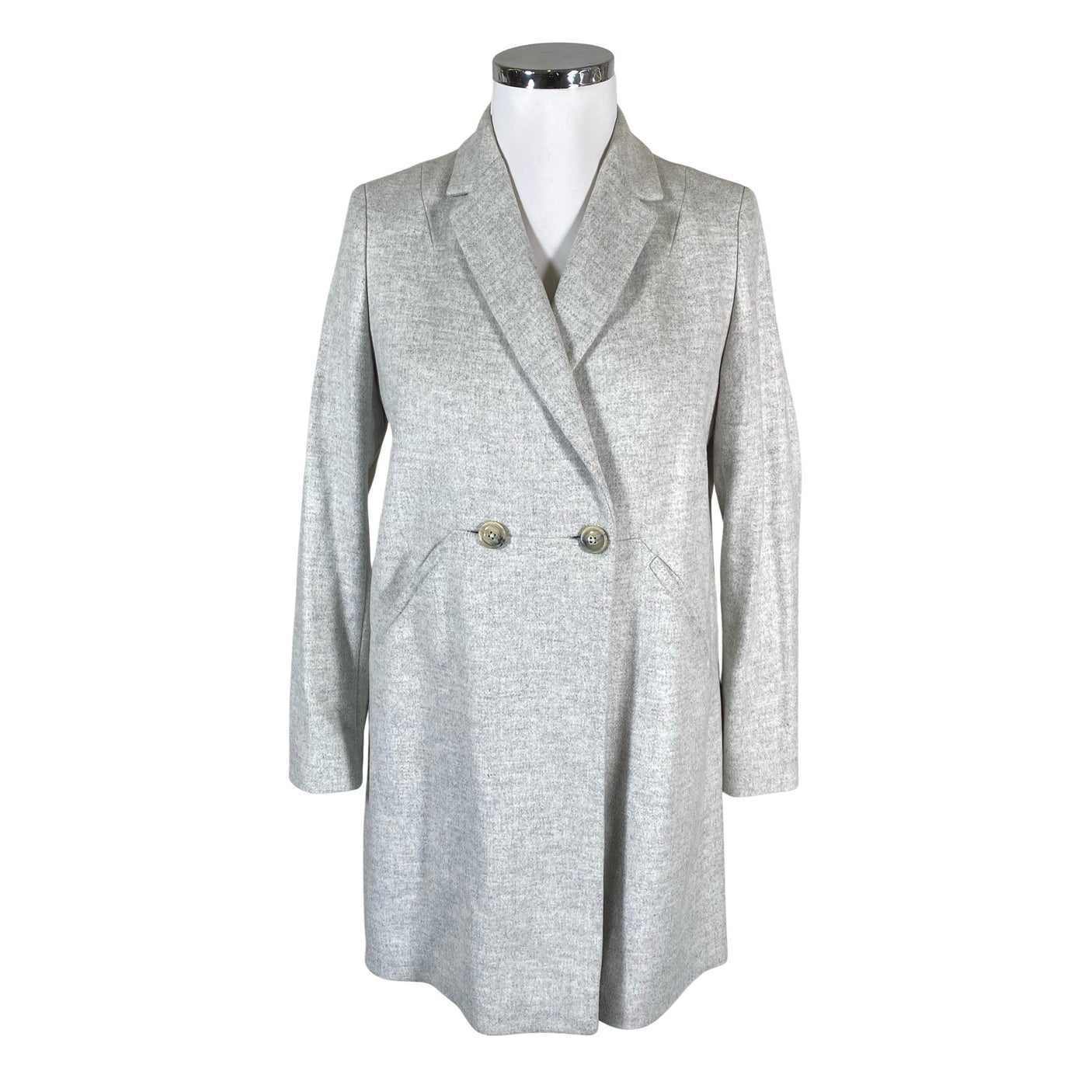 Unisex Massimo Dutti - Wool coat, size 42 - Gray (1)