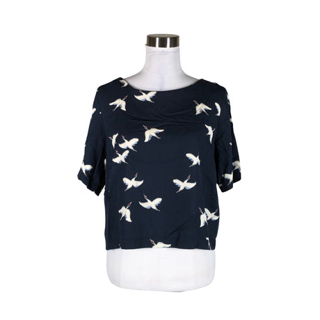Unisex Aarrelabel - Short-sleeved blouse, size 38 - Blue ()