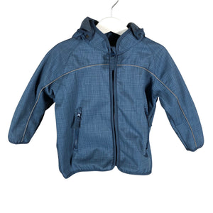 Unisex POMPdeLUX - Soft shell jacket, size 92 - 98 - Blue (1)