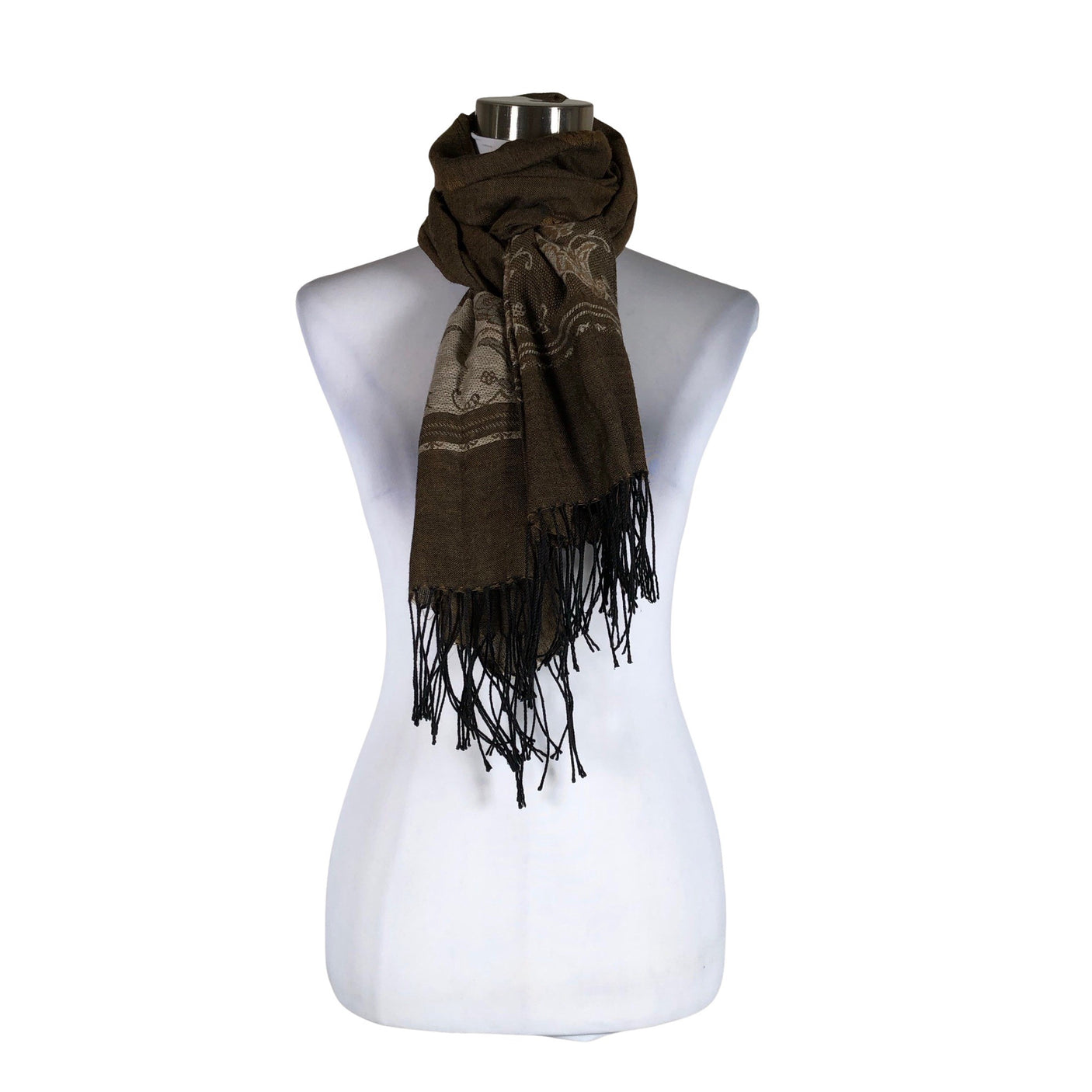 Unisex Pashmina - Scarf, size Midi - Brown (1)