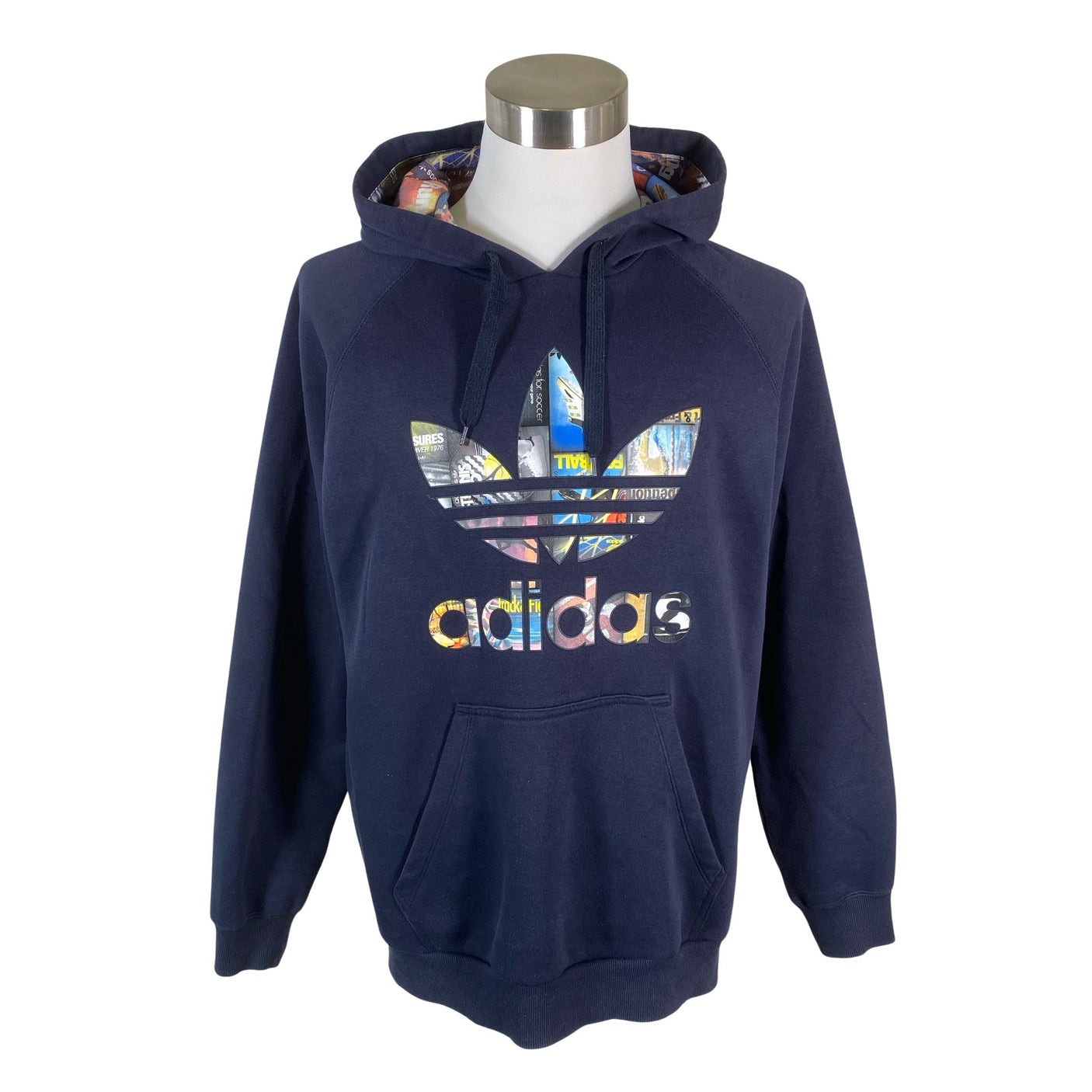 Unisex Adidas - Hoodie, size L - Blue (1)