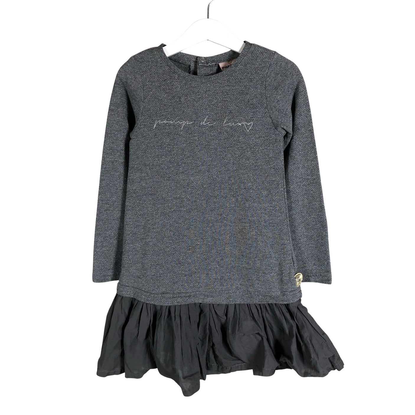 Unisex POMPdeLUX - Sweatshirt dress, size 110 - 116 - Gray (1)