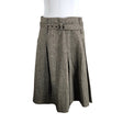 Unisex Seventy - Pleated skirt, size 40 - Brown ()