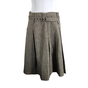 Unisex Seventy - Pleated skirt, size 40 - Brown (1)