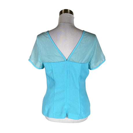 Unisex Lori Weidner - Short-sleeved blouse, size 40 - Turquoise (2)