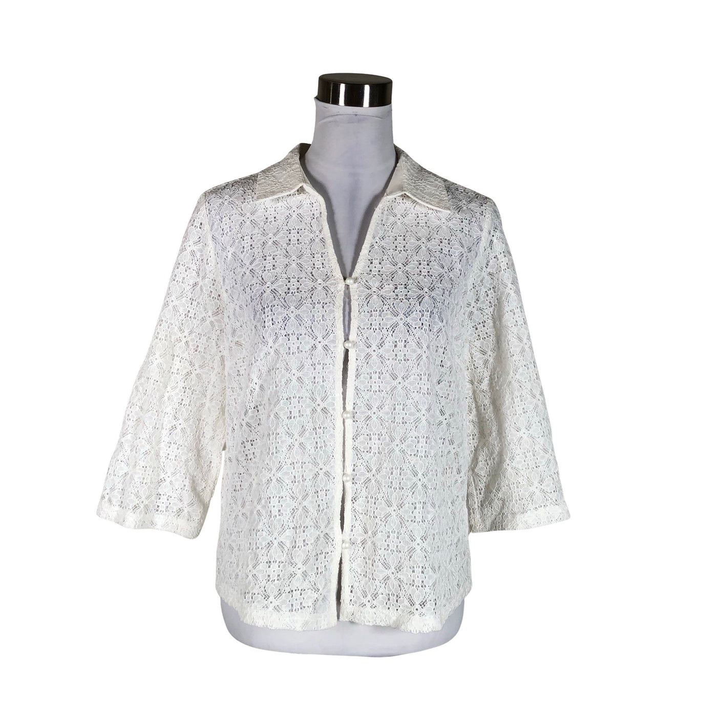 Unisex Cream - Cardigan, size 38 - White (1)