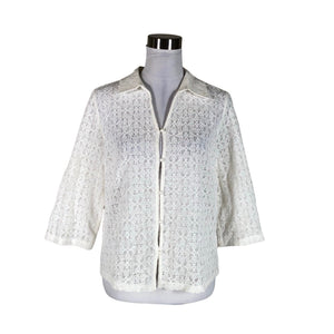 Unisex Cream - Cardigan, size 38 - White (1)