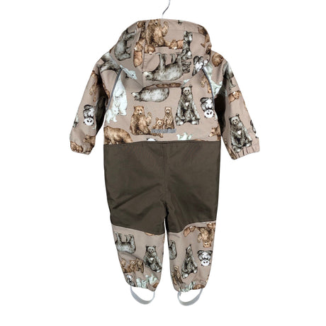 Unisex Name It - Soft shell jumpsuit, size 74 - 80 - Brown (2)