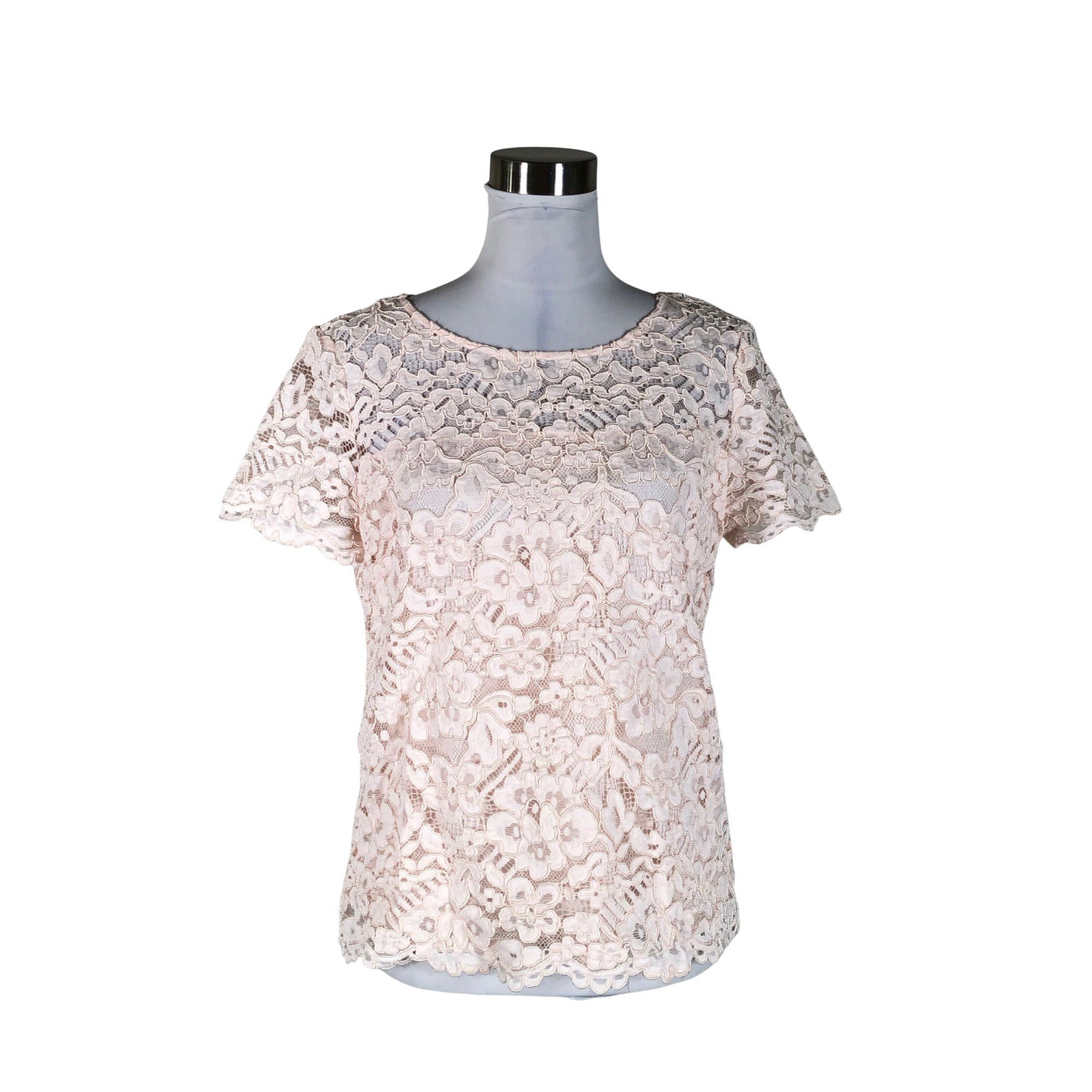 Unisex Ril's - Short-sleeved blouse, size 40 - Light pink (1)