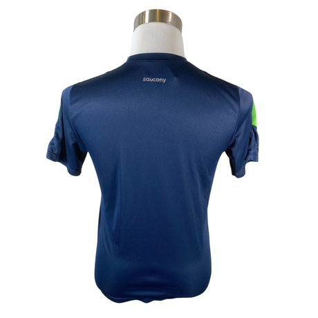 Unisex Saucony - Sports shirt, short sleeve, size S - Blue (2)