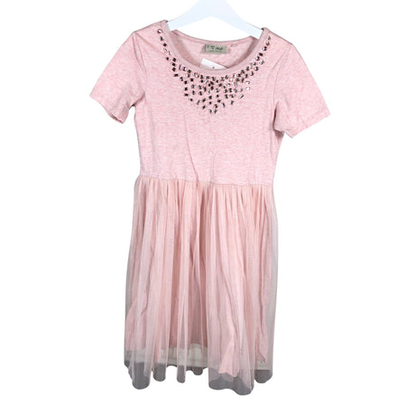 Unisex Next - Party dress, size 122 - 128 - Light pink ()