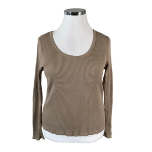 Unisex Lindex - Tricot shirt, size 42 - Brown (1)
