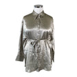 Unisex Selected - Schiffon tunic, size 42 - Gray ()