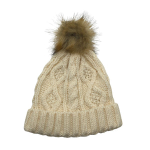 Unisex A+more - Winter beanie, size 56 - 58 cm - Natural white (1)