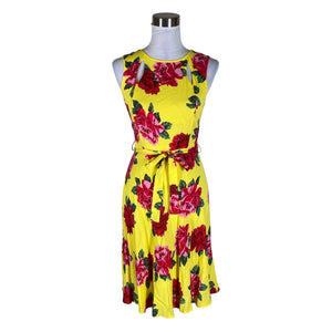 Unisex Dorothy Perkins - Schiffon dress, size 34 - Yellow (1)