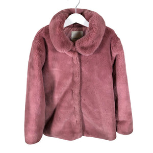 Unisex Name It - Faux fur coat, size 128 - 134 - Light pink (1)