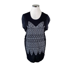 Unisex Munthe plus Simonsen - Schiffon tunic, size 42 - Black (1)