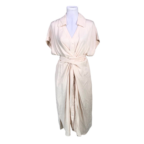 Unisex Nü - Schiffon dress, size 40 - Beige ()