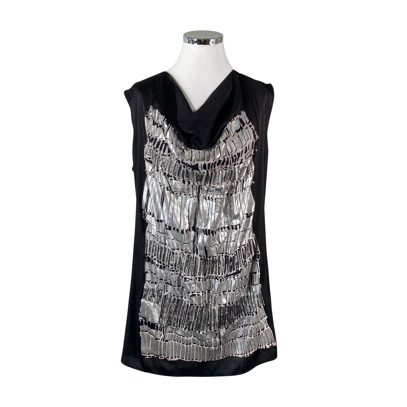 Unisex Munthe plus Simonsen - Schiffon tunic, size 46 - Black (1)