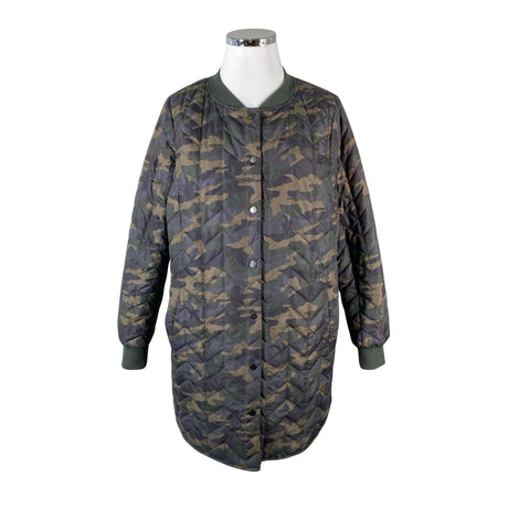 Unisex Zizzi - Quilted jacket, size 44 - Green ()