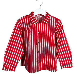 Unisex Marimekko - Collared shirt, size 104 - 110 - Red (1)