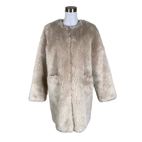 Unisex Muotikuu - Faux fur coat, size 40 - Light pink ()