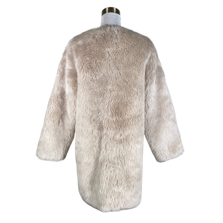 Unisex Muotikuu - Faux fur coat, size 40 - Light pink (2)