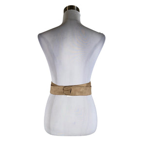 Unisex CC capri collection - Fabric belt, size No size - Beige (2)