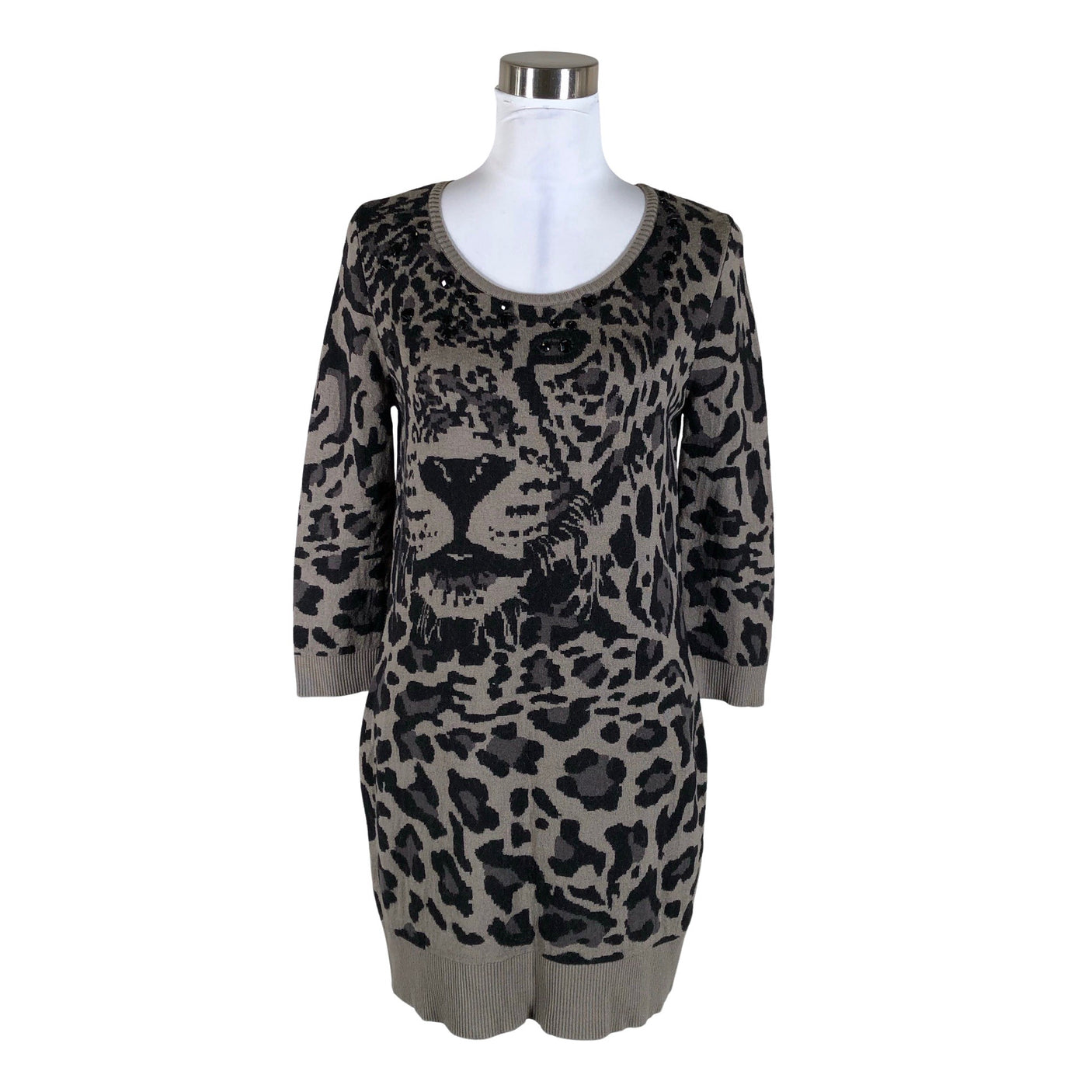 Unisex Monari - Knit tunic, size 40 - Brown (1)