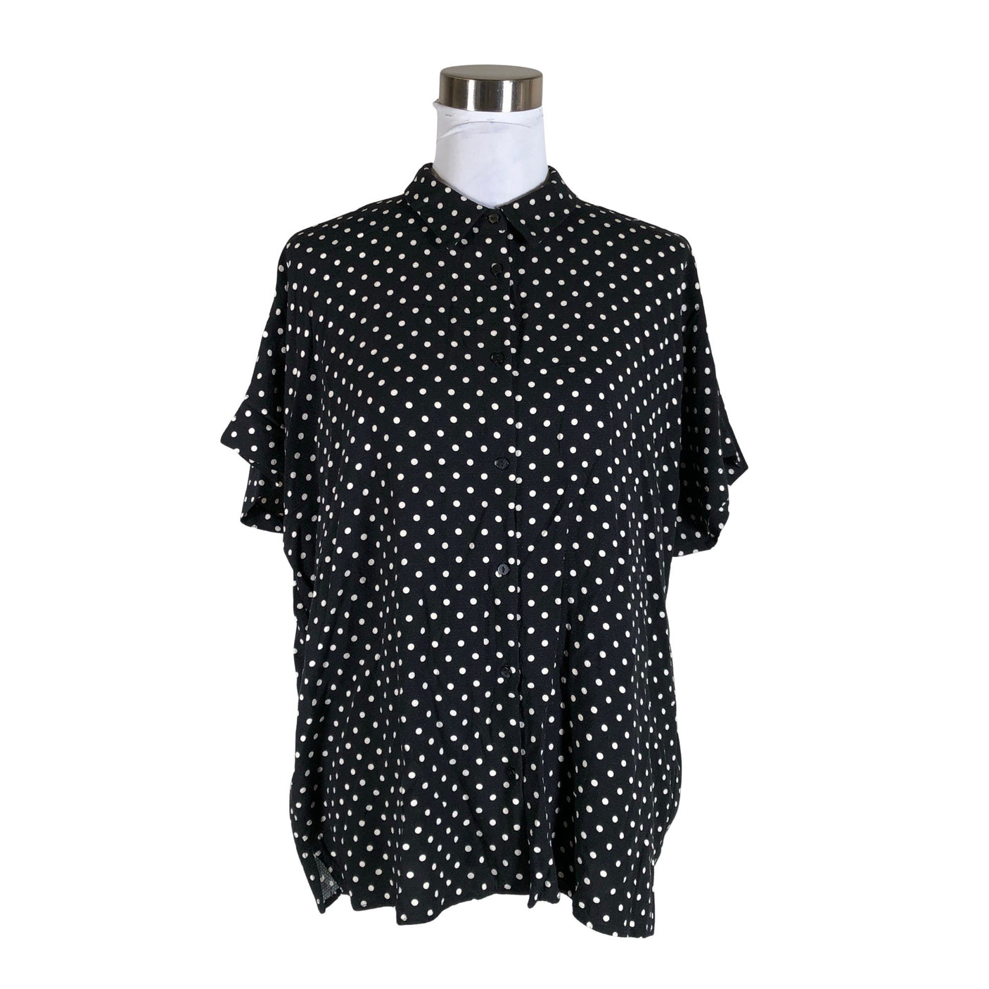Unisex Free Quent - Short-sleeved blouse, size 40 - Black (1)