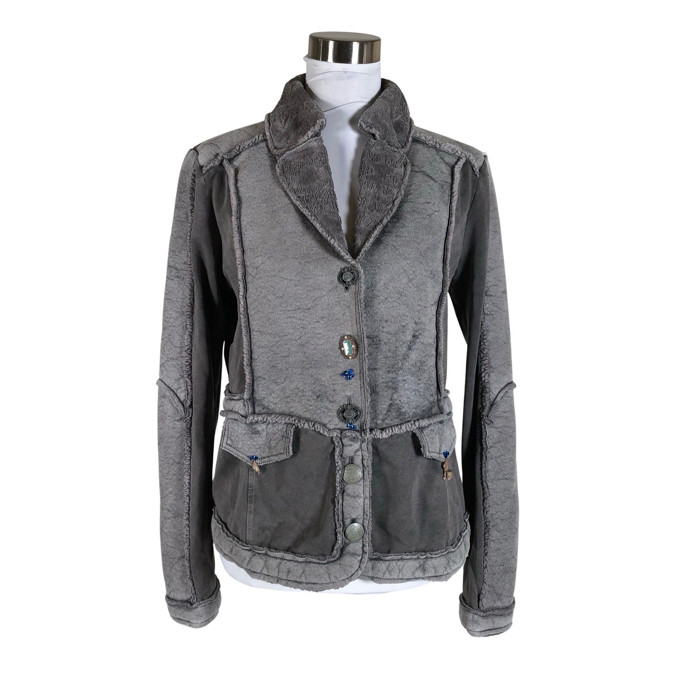 Unisex Elisa Cavaletti - Sweat jacket, size 40 - Gray (1)