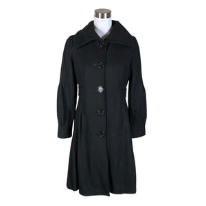 Unisex Trendy Look - Wool coat, size 34 - Black (1)