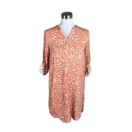 Unisex Kaffe - Schiffon tunic, size 38 - Orange ()