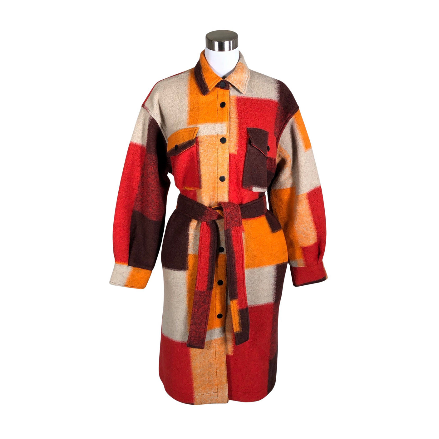 Unisex Desigual - Wool coat, size 38 - Orange (1)