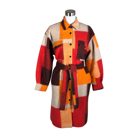 Unisex Desigual - Wool coat, size 38 - Orange ()