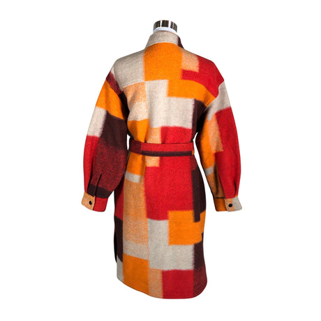 Unisex Desigual - Wool coat, size 38 - Orange (2)