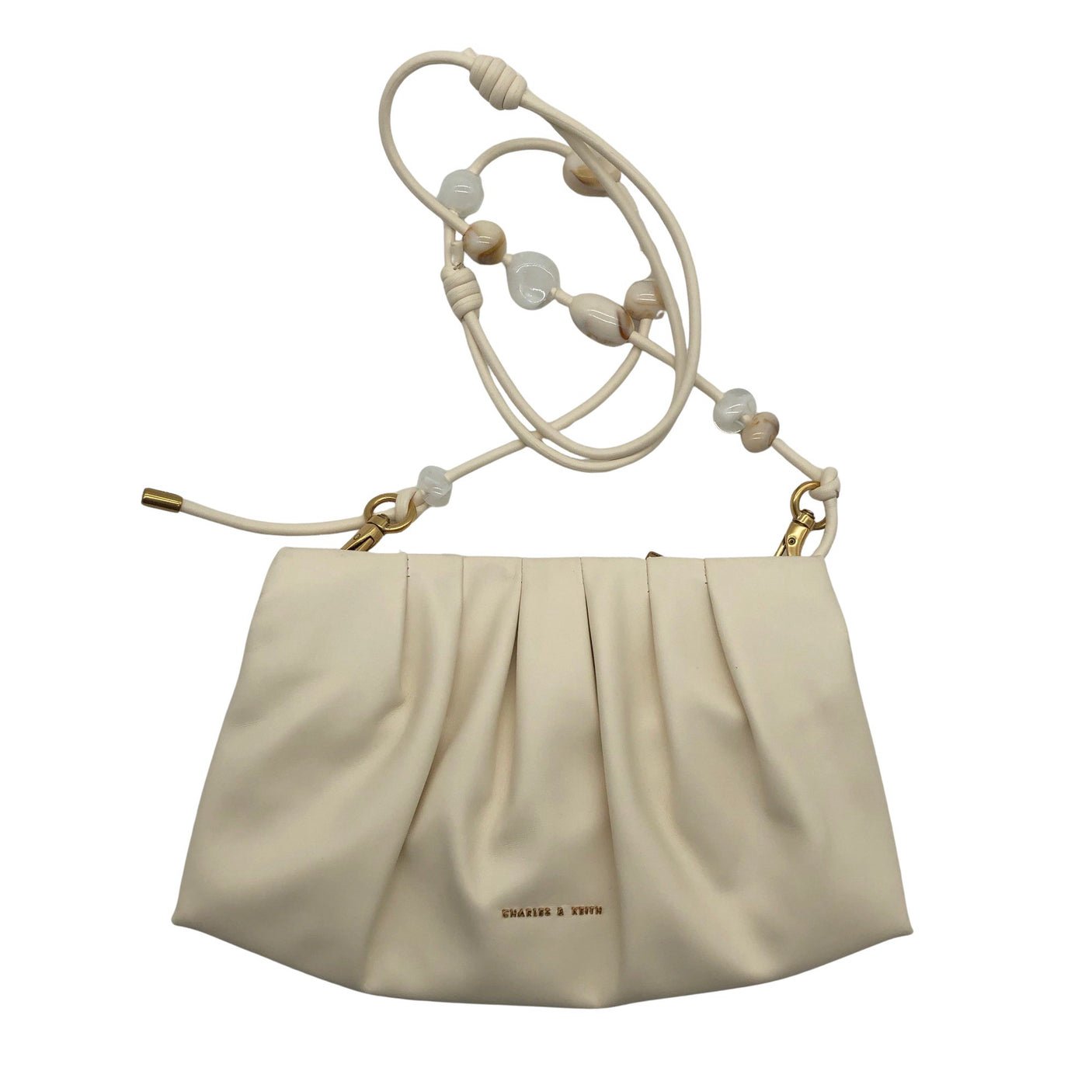 Unisex Charles & Keith - Shoulder bag, size Mini - Natural white (1)