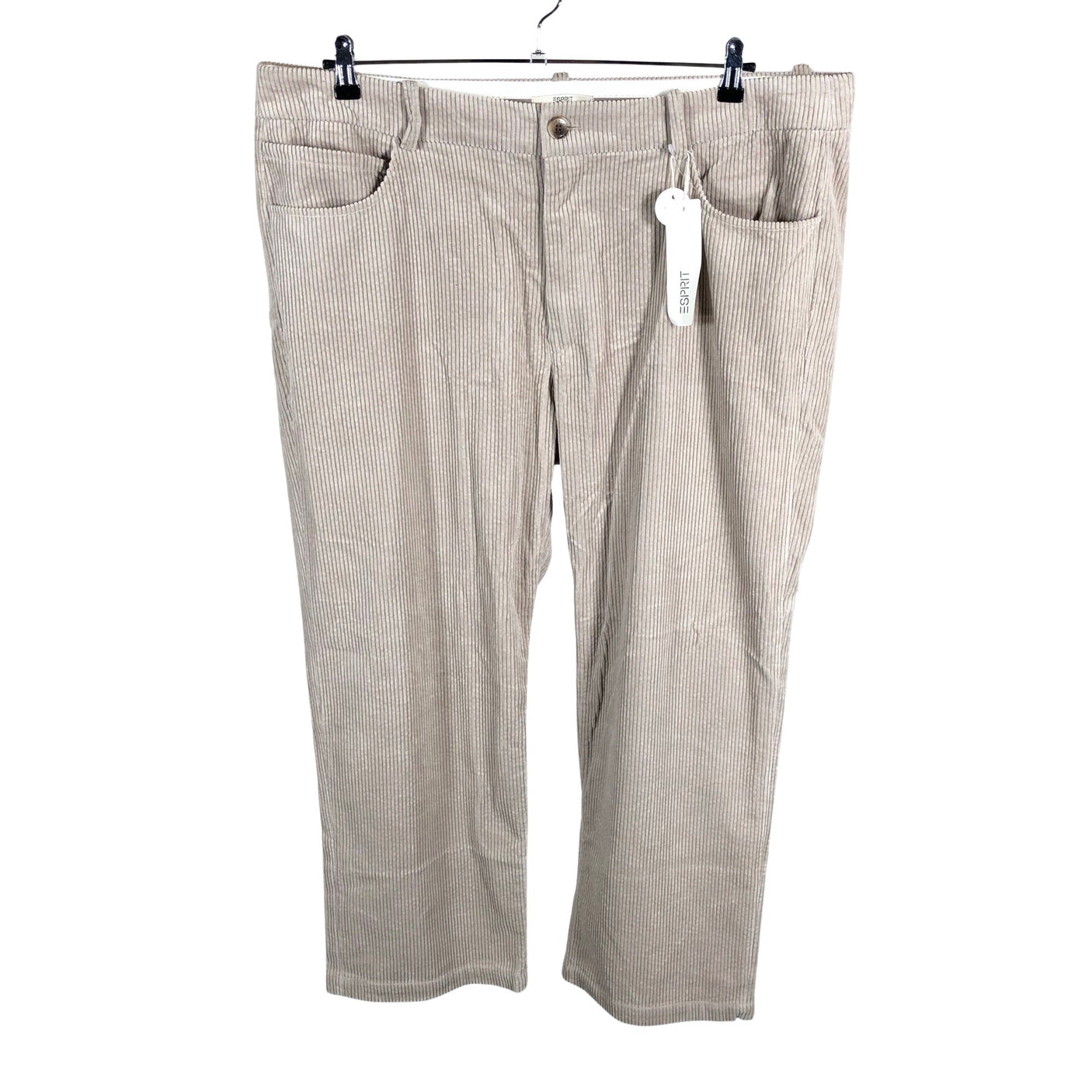 Unisex Esprit - Velvet pants, size W36 - Gray (1)