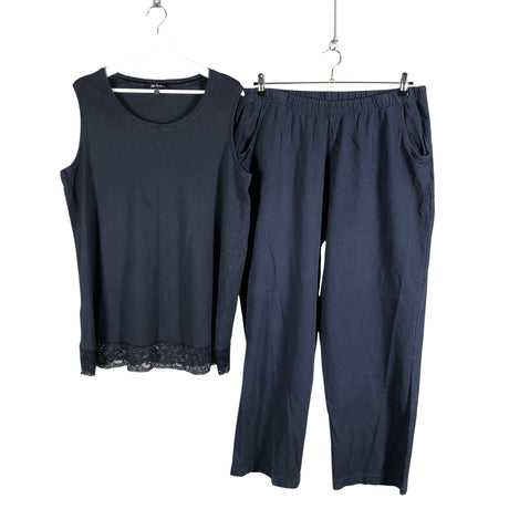 Unisex Ulla Popken - Sweatpants, size 50 - Blue ()