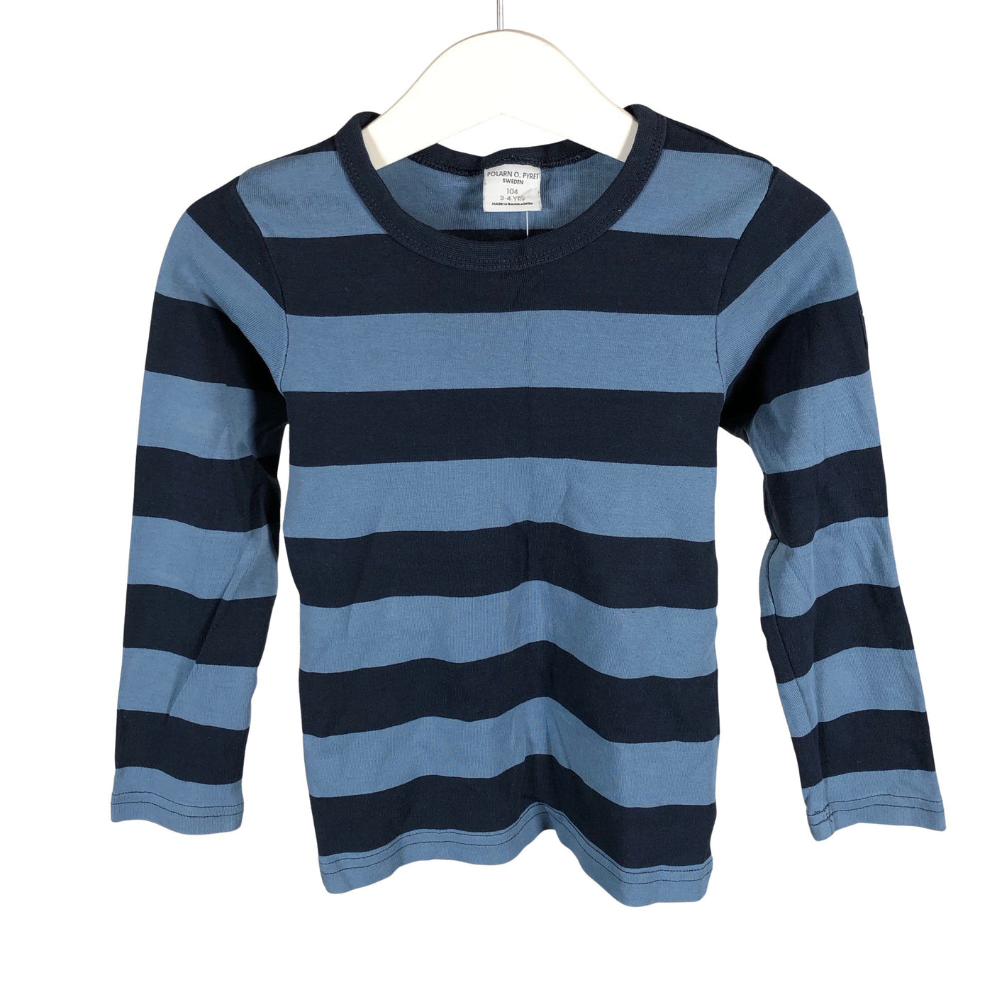 Unisex Polarn O. Pyret - Tricot shirt, size 98 - 104 - Blue (1)