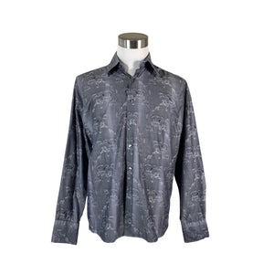 Unisex Sand Jeans - Collared shirt, size L - Gray (1)