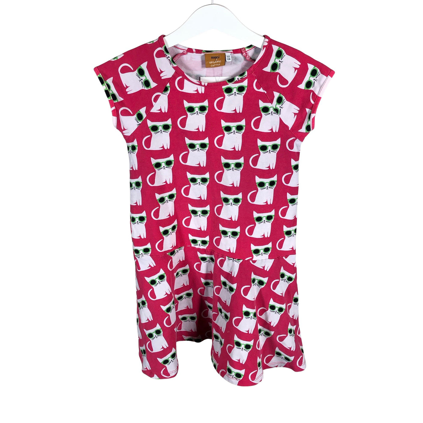 Unisex me&i - Tricot dress, size 122 - 128 - Pink (1)