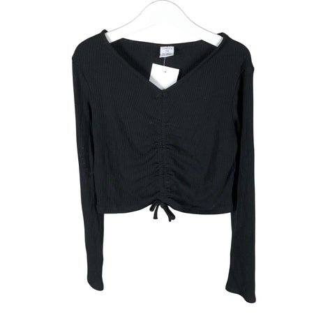 Unisex Lindex - Tricot shirt, size 134 - 140 - Black ()