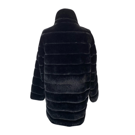 Unisex Marella - Faux fur coat, size 44 - Black (2)