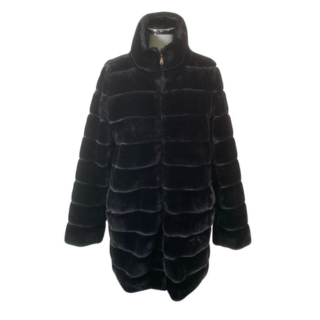 Unisex Marella - Faux fur coat, size 44 - Black ()