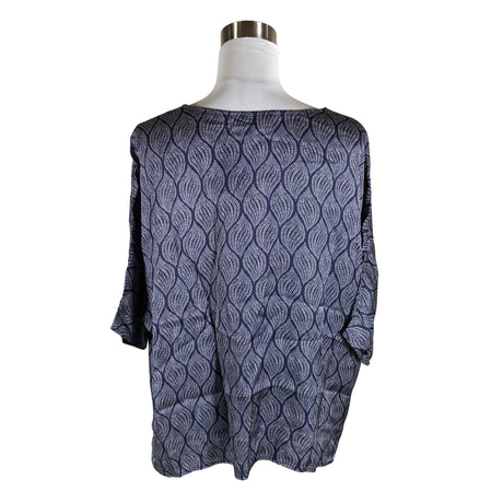 Unisex Bohemiana - Short-sleeved blouse, size 38 - Blue (2)