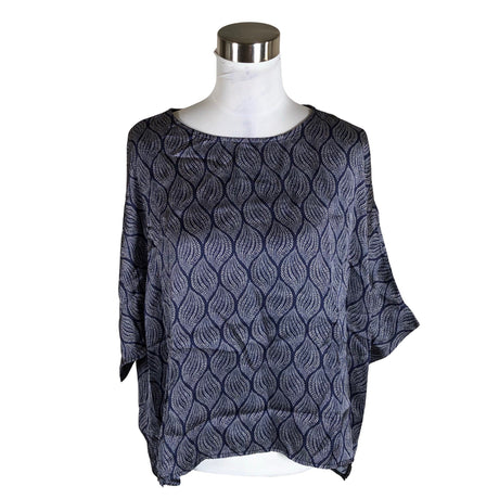 Unisex Bohemiana - Short-sleeved blouse, size 38 - Blue ()